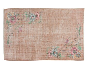 Area Rug, "Turkish Rug, Vintage Rug, 5.10 x 9 feet, Oushak Rug, Antique Rug, Oriental Rug, Handmade Rug, Decorative Rug, Large Rug, Old Rug