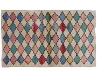 Oushak Rug", Area Rug, Turkish Rug, Vintage Rug, 3 x 4.11 feet, Antique Rug, Oriental Rug, Handmade Rug, Decorative Rug, Muted Rug, Old Rug