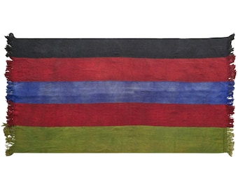 Vintage Turkish Kilim Rug, 6 x 11 ft, 182 x 330 cm, Handwoven Wool Kilim Rug