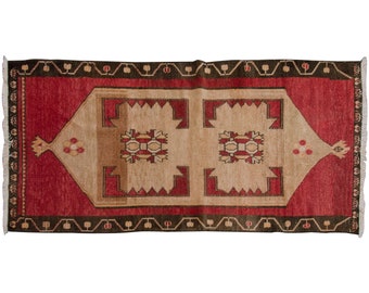 Decorative Rug,Oushak" Rug,Wonderful Turkish Rugs on Sale! FREE SHIPPING! Vintage Rug,Turkish Rug,Rug,Chic Rug,3'1" x 6'3" feet 95 x 191 cm