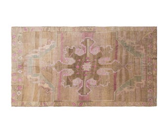 Oversized Vintage Turkish Rug–7'7" x 13'1" – Antique Oushak Wool Rug – Handwoven Oriental Carpet – Boho Large Area Rug–Decorative Home Decor