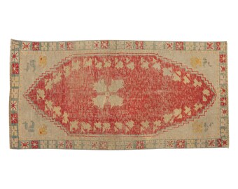 Small "Rug, 2'4" x 4'9" feet / 70 x 144 cm,Vintage Rug, Turkish Rug,Abstract design rug,Trend Rug,Muted Colors Rug,Shabby Rug, FREE SHIPPING