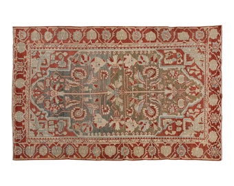 5x7 rug, 4.6 x 7 rug, Turkish Rug, Vintage Rug, Area Rug, 4.6 x 7 feet, Oushak Rug, Antique Rug, Oriental Rug, Handmade Rug, Old Rug