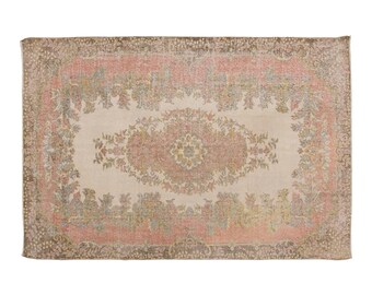 Large Rug", Area Rug, Turkish Rug, Vintage Rug,6 x 9'6 feet, Antique Rug, Oriental Rug, Handmade Rug, Decorative Rug, Oushak Rug,Old Rug