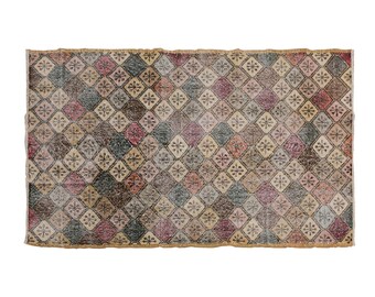 4x7 rug, 4.4 x 6.11 rug, Area Rug, Turkish Rug, Vintage Rug, 4.4 x 6.11 feet, Oushak Rug, Antique Rug, Oriental Rug, Handmade Rug, Old Rug
