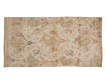 Area Rug, "Turkish Rug, Vintage Rug, 2.9 x 5.7 feet, Oushak Rug, Antique Rug, Oriental Rug, Handmade Rug, Decorative Rug, Muted Rug, Old Rug