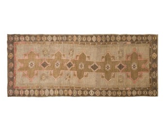 Turkish Rug, Vintage Kars Rug, 4'7 x 12 feet Runner Rug, Kars Runner Rug,Handmade Rug,Decorative Rug, Wool Rug, 140 x 365 cm Rug,Runner Rug