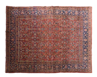 10x14 rug, 10.2 x 13.9 rug, Area Heriz Rug, Vintage Rug, 10.2 x 13.9 feet, Oushak Rug, Antique Rug, Oversized Rug, Large Rug, Old Rug
