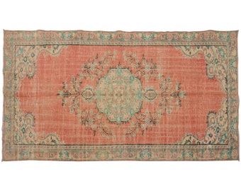 Oushak "Rug,Rug,Chic Rug,5'3" x 9' feet 160 x 275 cm,Wonderful Turkish Rugs on Sale! FREE SHIPPING!Vintage Rug,Turkish Rug,Decorative Rug