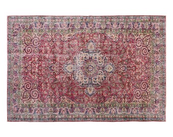 Vintage Rug, Area Rug, Turkish Rug, 5.2 x 9.3 feet, Oushak Rug, Antique Rug, Oriental Rug, Handmade Rug, Decorative Rug, Large Rug,Old Rug