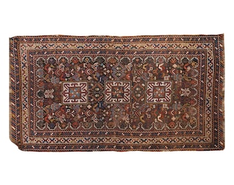 Turkish Rug, Vintage Rug, 3.4 x 6.4 feet, Oushak Rug, Antique Rug, Oriental Rug, Handmade Rug, Decorative Rug, Muted Rug, Old Rug,Area Rug