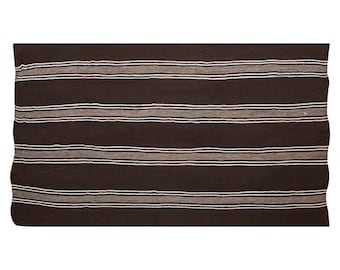 Minimalist Kilim Rug,Goat Hair Turkish Rug,Striped Kilim Rug 7'7 x 13'5 feet,Minimal Kilim Rug,230x410cm,Goat Hair Turkish Kilim Rug