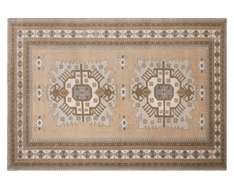 245x362 cm (8x11.9 ft) Oversized Oushak Rug | Vintage Turkish Rug | 60+ Year Old