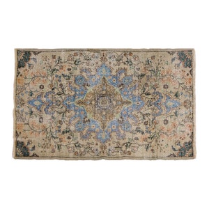 Oushak Rug, Floor Rug, Area Rug, Turkish Rug, Vintage Rug, 3&#39;8 x 7 ft, Antique Rug, Oriental Rug, Handmade Rug, Decorative Rug, Old Rug