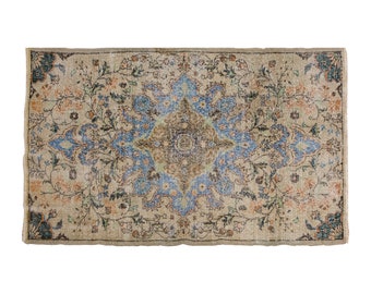 Oushak Rug, Floor Rug, Area Rug, Turkish Rug, Vintage Rug, 3'8 x 7 ft, Antique Rug, Oriental Rug, Handmade Rug, Decorative Rug, Old Rug