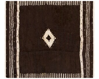 4x6, 4'4 x 5'9 ft, Siirt Blanket Kilim Rug, Siirt Blanket,Turkish Blanket Rug, Anatolian Blanket Rug, Siirt Blanket Rug, Ethnic Blanket Rug