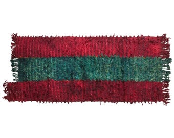 Vintage Turkish Kilim Rug, 4.3 x 11 ft, 130 x 346 cm, Handwoven Wool Kilim Rug