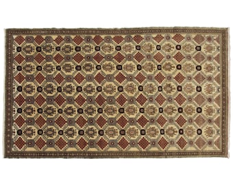 Area Rug, "Turkish Rug, Vintage Rug, 5.8 x 10 feet, Oushak Rug, Large Rug, Oriental Rug, Handmade Rug, Decorative Rug, Muted Rug, Old Rug