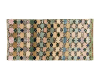 Chic" Rug,3 x 6 feet 87 x 182 cm,Wonderful Turkish Rugs on Sale!FREE SHIPPING! Vintage Rug,Turkish Rug,Decorative Rug,Oushak Rug,Rug