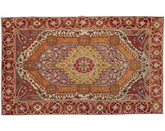 Vintage" Rug,Turkish Rug,Decorative Rug,Oushak Rug,Rug,Wonderful Turkish Rugs on Sale! FREE SHIPPING!Chic Rug,3'7" x 5'9" feet 109 x 175 cm