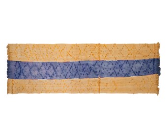 Vintage Turkish Cihanbeyli Curtain Kilim, 3.9x16.2 ft, 120x495 cm, Handmade Wool Kilim