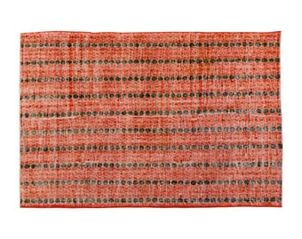 Vintage Rug", Area Rug, Turkish Rug, 4.2 x 6.9 feet, Oushak Rug, Antique Rug, Oriental Rug, Handmade Rug, Decorative Rug, Muted Rug, Old Rug