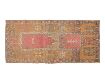 Vintage Rug", Area Rug, Turkish Rug, 2.9 x 5.10 feet, Oushak Rug, Antique Rug, Oriental Rug, Handmade Rug, Decorative Rug,Muted Rug,Old Rug