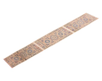 2'1 X 14'3 ft Vintage Rug Runner,Floor Oushak Rug,Hallway Turkish Rug Runner,Oushak Rugs,long runner, narrow long runner,Oushak Long Runner