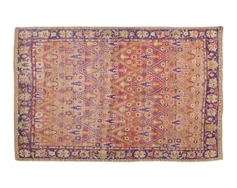 Vintage Rug", Area Rug, Turkish Rug, 4.8 x 6.7 feet, Oushak Rug, Antique Rug, Oriental Rug, Handmade Rug, Decorative Rug,Muted Rug,Old Rug