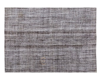 6'1 x 8 feet/186x245 cm, Minimalist Kilim Rug,Oushak Kilim Rug,Vintage Kilim Rug,Striped Design Turkish Kilim Rug,Area Rug,Old Rug