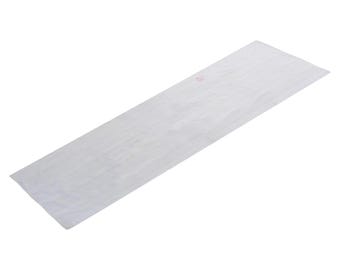 Striped Cotton Kilim Runner, 111x370 cm / 3'7 x 12'2 ft, Vintage Turkish Kilim Rug, Minimalist Modern Long Rug, Neutral Hallway Decor Rug