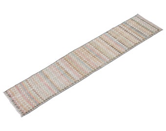Turkish Rug, Antique Rug, Muted Rug, 1.6 x 7.9 feet, Oushak Rug, Vintage Rug, Oriental Rug, Runner Rug, Hallway Rug, Kitchen Rug, Floor Rug