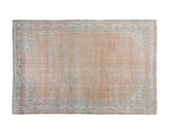 7x11 rug, 7 x 10.8 rug, Turkish Rug, Vintage Rug, Area Rug, 7 x 10.8 feet, Oushak Rug, Antique Rug, Oversized Rug, Large Rug, Old Rug