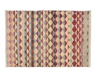 Area Rug, Turkish Rug, Vintage Rug, 3 x 4'6 feet, Oushak Rug, Antique Rug, Oriental Rug, Handmade Rug, Decorative Rug, Muted Rug, Old Rug
