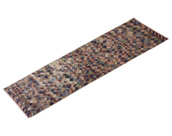 Turkish Rug", Antique Rug, Muted Rug, 2.2 x 7.11 feet, Oushak Rug, Vintage Rug, Oriental Rug, Runner Rug, Hallway Rug, Kitchen Rug,Floor Rug
