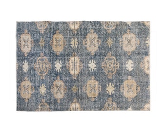 4x7 rug, 3.10 x 6'9 rug, Turkish Rug, Vintage Rug, Area Rug, 3.10 x 6'9 feet, Oushak Rug, Antique Rug, Oriental Rug, Handmade Rug, Old Rug
