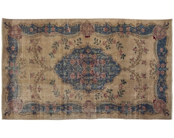 4x7 rug, 3.10 x 6.6 rug, Area Rug, Turkish Rug, Vintage Rug, 3.10 x 6.6 feet, Oushak Rug, Antique Rug, Oriental Rug, Handmade Rug, Old Rug
