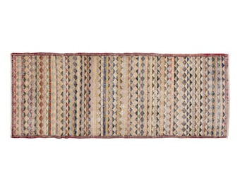 3'6 X 9'11 ft Runner Carpet, Muted Runner Rug,Oushak Rug,Runner Rug,Turkish Runner Rug,Vintage Rug,Hallway Rug,Turkish Rug,Home Decor Runner