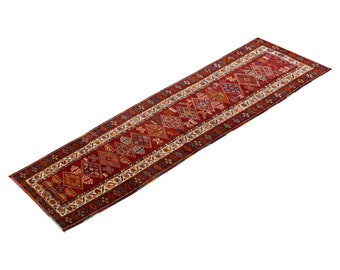 Hallway Runner Rug 2'11" x 12'3" Vintage Oushak Runner Rug, Size: 90 x 374 cm,Pale Muted colors rug,Distressed Rug,Area Rug,Kitchen Rug