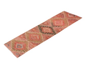 Runner Rug", Antique Rug, 2'9 x 11'5 feet, Oushak Rug, Vintage Rug, Turkish Rug, Hallway Rug, Floor Rug, Kitchen Rug, Wool Rug, Old Rug