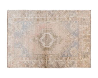 Small Rug, 3 x 4'3" feet / 91 x 130 cm,Vintage Rug, Turkish Rug,Oushak rug,Small oushak Rug,Area Rug,Shabby Rug, Small Area Rug