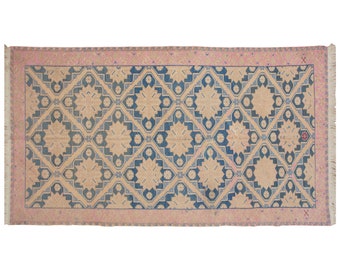 Sumak Rug, Soumak Rug,Caucasian Soumak, Turkish Soumak, Caucasian Kilim, Vintage Kilim,Decorative Large Soumak, 5'9 x 10'9 feet, 175x327 cm