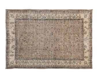 Turkish Rug, Vintage Rug, Area Rug, 7.1 x 9.10 feet, Oushak Rug, Antique Rug, Oriental Rug, Handmade Rug, Decorative Rug,Large Rug,Old Rug