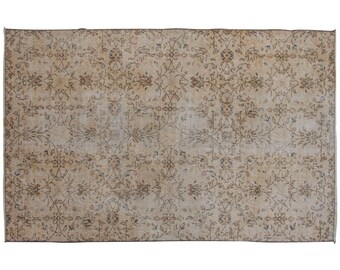 135 x 205 cm "Turkish Rug,Wonderful Turkish Rugs on Sale! FREE SHIPPING! Vintage Rug,Decorative Rug,Oushak Rug,Rug,Chic Rug,4'5" x 6'9" feet