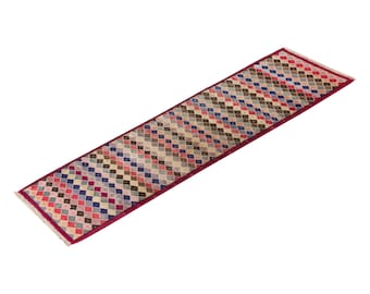 1'7 X 5'11 ft distressed rug runner,Oushak runner rug,oushak runner vintage,hallway long narrow runner,home decor rug Runner,Turkish Runner