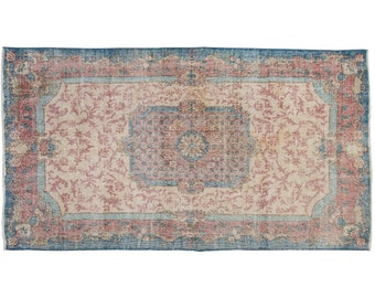 Wonderful "Turkish Rugs on Sale! FREE SHIPPING! Vintage Rug,Turkish Rug,Decorative Rug,Antique Rug,Chic Rug,4'11" x 8'10" feet 150 x 270 cm