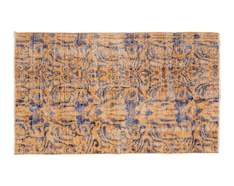 3x6 rug, 3.4 x 5.7 rug, Modern Vintage Rug", Area Rug, Turkish Rug, 3.4 x 5.7 feet, Oushak Rug, Antique Rug, Oriental Rug, Handmade Rug