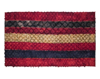 Vintage Turkish Cihanbeyli Curtain Kilim, 8.4x15.3 ft, 255x465 cm, Handmade Wool Kilim