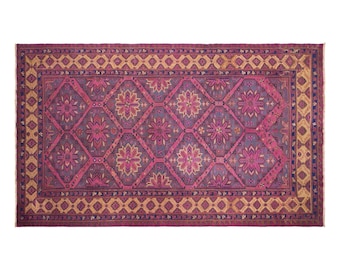 Vintage Turkish Area Rug, 7.4x12.3 ft, 225x375 cm, Handmade Anatolian Wool Rug