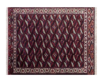 Turkish Vintage Rug 7'3" x 9'8" (221x295 cm), 60+ Years Old Handmade Oushak Rug, Antique Rug, Area Rug, Bohemian Rug